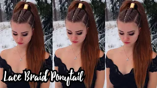 Easy Lace Dutch Braid Ponytail | Hairstyles for Long Hair