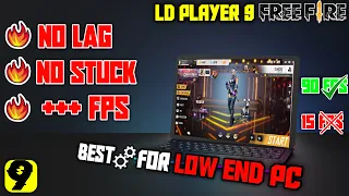 New LDPlayer 9 Speed Up & Lag Fix😨, Best Settings For Free Fire For Low End Pc.
