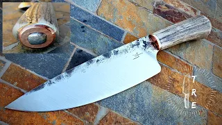 Finishing The Cowboy Chef's Knife | Shop Talk Tuesday Episode 161 | Knife Making
