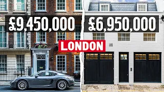 Inside a £9,450,000 Period House in London’s Mayfair VS a £6,950,000 Mews House in South Kensington