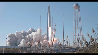 Antares rocket launch from Wallops Island 4k