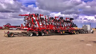 UNLOADING THE 100' 3420 BOURGAULT!
