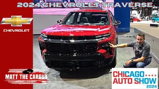 2024 Chevrolet Traverse first look at Chicago Auto Show 2024. Most cargo room in its class!