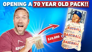 I Just Opened a $20,000 Pack of Cards from 70 YEARS AGO!😳🤩 Ripping 1952 Bowman!