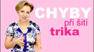 Nejčastější chyby při šití trika