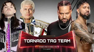 WWE 2K24 - Tornado Tag Team Match - Dominik Mysterio Cody Rhodes VS Jey Uso Jimmy Uso | WWE