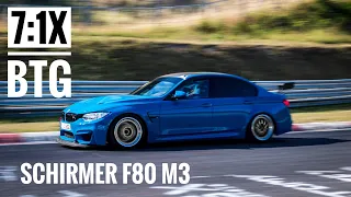 Schirmer BMW F80 M3 | 7:1x BTG | Nordschleife Trackdays.de | Alex Hardt