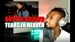 AUSTIN BROWN - "Tears in Heaven" Under the Stars | REACTION