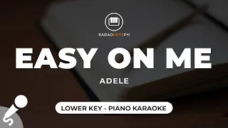 Easy On Me - Adele (Lower Key - Piano Karaoke)