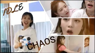 Yuqi VS Soyeon: The Water War (Feat. Minnie teaching Shuhua how to roll her r)