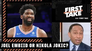 Stephen A. is rollin’ with Joel Embiid over Nikola Jokic | First Take