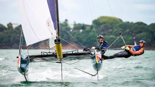 Sailing the "Flying Phantom" Catamaran in New Zealand