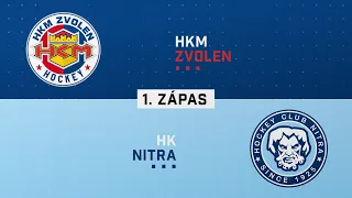 1.zápas semifinále HKM Zvolen - HK Nitra HIGHLIGHTS