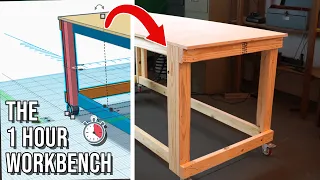 Make A Sturdy Workbench The Simplest Way - DIY...