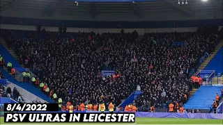 PSV ultras away in Leicester!