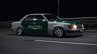 Static Polizei Mercedes-Benz W124