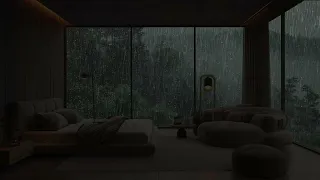 Soothing Rain and Thunderstorm Sounds | Heavy Rain for Sleep, Study, Meditation