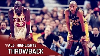 Michael Jordan vs Reggie Miller Legends Duel 1991.03.23 - Miller With 34 Pts, MJ With 39 Pts!