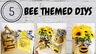 🐝 BEE THEMED DIYS - BEE TIERED TRAY IDEAS 🐝