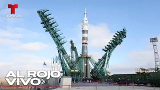 Lanzan cosmonautas rusos a la Estación Espacial Internacional (EEI) | Al Rojo Vivo | Telemundo