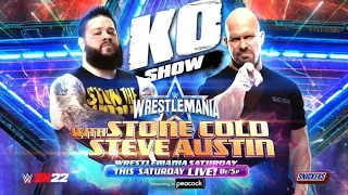 Full match Stone Cold vs Kevin Owens || No holds barred match Wrestlemania 38 2022