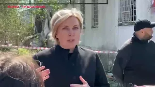 LIVE: Ірина Верещук на місці ракетного удару в Підгородньому про компенсацію збитків постраждалим