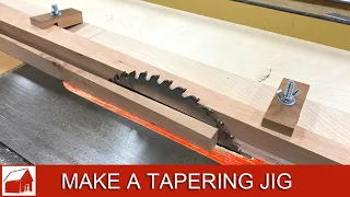 How to Make Tapered Legs with a Table Saw