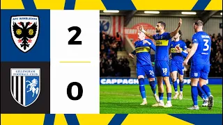 AFC Wimbledon 2-0 Gillingham 📺 | Bugiel brace takes Dons to seventh 📈 | Highlights 🟡🔵