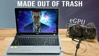 I made laptop out of Trash - With Desktop GPU