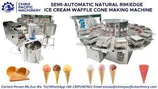 Natural Edge Ice Cream Cone Maker|Waffle Cone/Sugar Cone/Rolled Sugar Cone/Crisp Ice Cream Cone