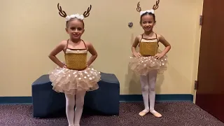 Lua’s Big Ballet Recital Day (Christmas Show and the Reindeer Dance) 5 year old Ballerina