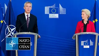 NATO Secretary General w/the President of the European Commission Ursula von der Leyen, 11 JAN 2023