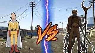 GTA 5 -Saitama (One Punch Man) vs Khonshu SUPERHERO BATTLE