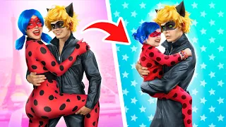 La Ladybug est Devenue un Enfant / Le Chat Noir Sauve la Ladybug