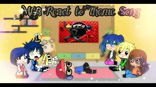 MLB react to theme song(amv)||Miraculous Ladybug||Gacha Life