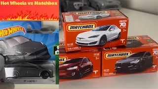 Unboxing Hot Wheels Tesla Y Car|Unboxing Matchbox Tesla Cars