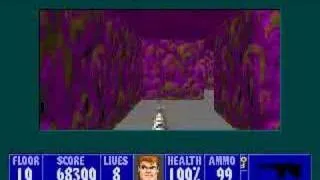 PC - Wolfenstein 3D - E1M10 100% Video