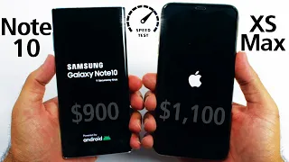 Samsung Galaxy Note 10 vs iPhone XS Max - Speed Test!