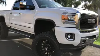 2017 GMC 2500 bds suspension 6.5" lift kit 22x12 hostile fury wheels 37/1350/22 toyo mt tires