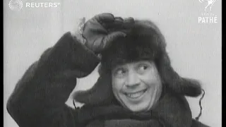 USA: Harpo Marx returns from stay in Russia (1934)