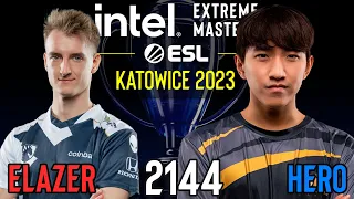 🇵🇱 Elazer(Z) vs 🇰🇷 herO (P) - Gruppe C - IEM Katowice 2023 - StarCraft 2 - Cast 2144