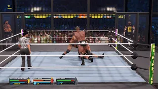 WWE 2K23_universal championship Elimination Chamber match