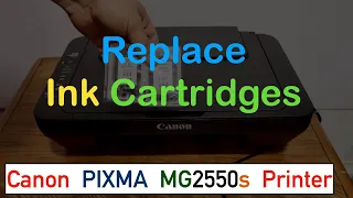 Canon PIXMA MG2550s Ink Cartridge Replacement, review !!