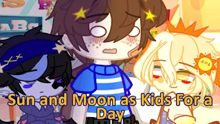 Sun and Moon as Kids For a Day | FNAF Security Breach | GCMM | Gacha Club