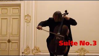 J.S. Bach. Suite for Cello Solo No.3 in C Major, BWV 1009 (III, IV, VI mv.) Alexander Knyazev