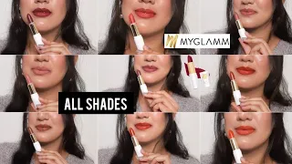 MyGlamm Lit Moist Matte Lipstick Review & Swatches | All Shades| Shades Of Shreya