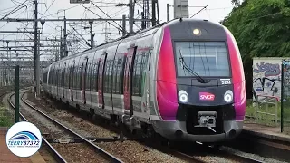 Les trains NAT Z50000 "Francilien" de la banlieue nord Parisienne.