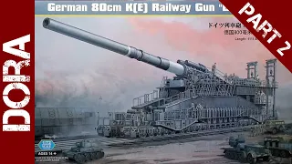 HobbyBoss 1/72 scale Dora Railway Gun build - part 2