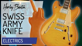 Harley Benton - HB-35Plus Lemon - Semi-Hollow - Presentation -