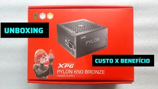 Unboxing - Fonte XPG Pylon 650W Bronze